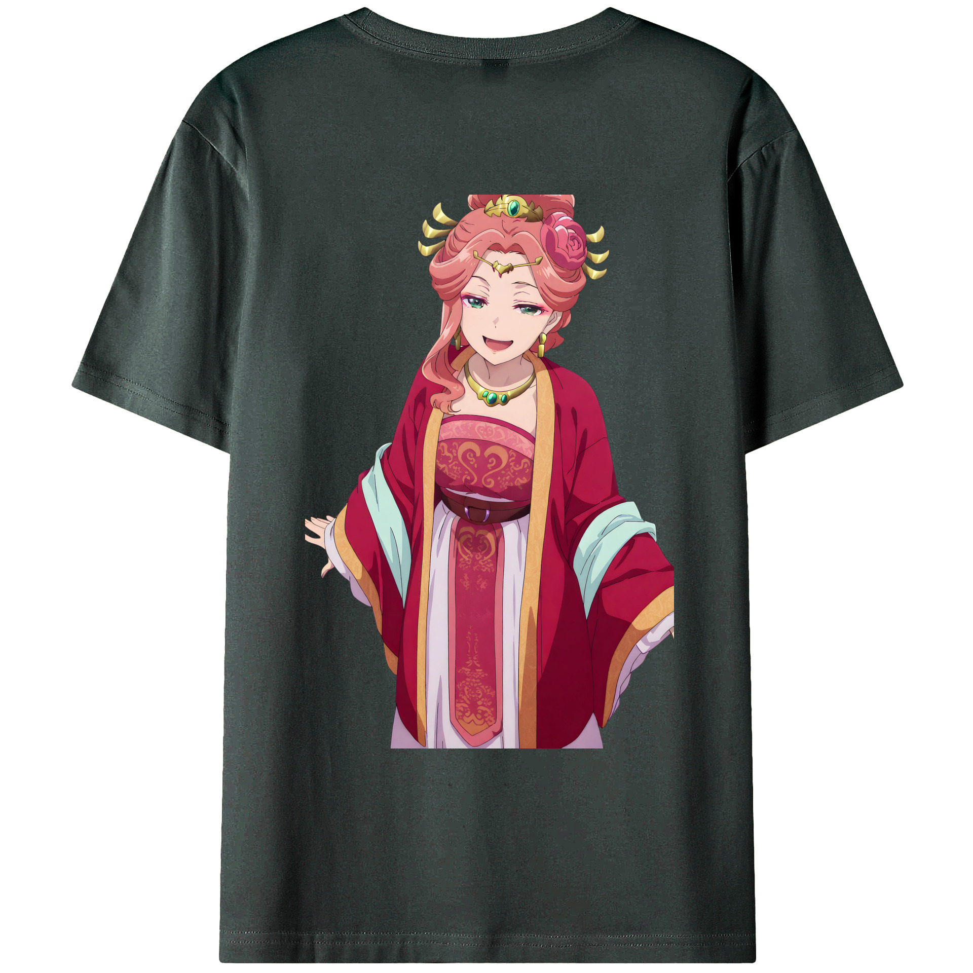 （画像用） 薬屋のひとりごと The Apothecary Diaries 綿100％ メンズ半袖Tシャツ（バックプリント） 通気性
